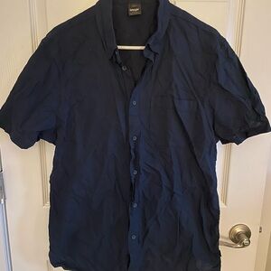 🚫SOLD🚫 Oakley Men's Navy Blue Shirt